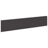 vidaXL Rasenkante 10 stk. 100 x 22 cm Stahl Schwarz