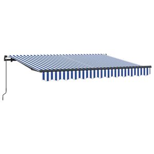vidaXL Einziehbare Markise Blau 250 x 200 cm Stoff