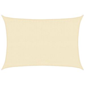 vidaXL Sonnensegel 160 g/m&sup2; Creme 3,5x4,5 m HDPE