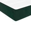 vidaXL Boxspringbett mit Matratze Dunkelgr&uuml;n 120x200 cm Samt