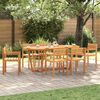 vidaXL 7-teiliges Garten-Ess-Set aus Massivholz Akazie