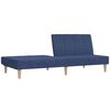vidaXL Schlafsofa 2-Sitzer Blau Stoff
