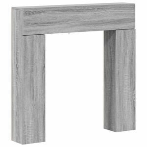 vidaXL Kaminumrandung Sonoma-Grau 102 x 18 x 100,5 cm Holzwerkstoff