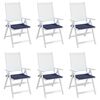 vidaXL Palettenkissen 6 Stk. Marineblau 50x50x4 cm Oxford-Gewebe