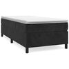 vidaXL Boxspringbett mit Matratze Schwarz 90x190 cm Samt