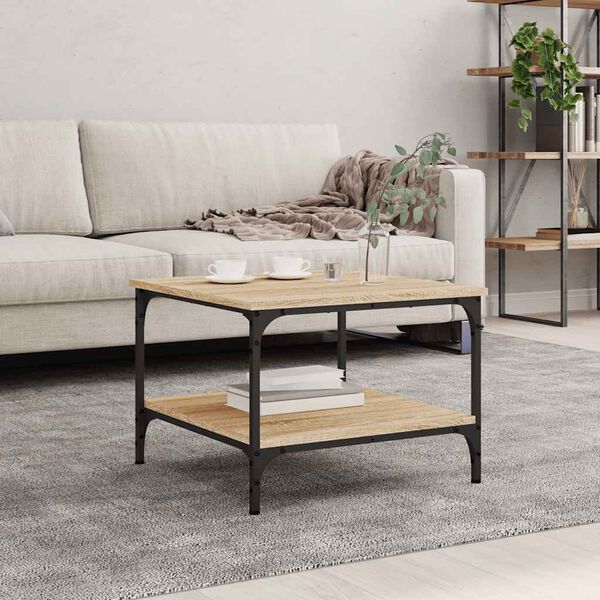 vidaXL Couchtisch Sonoma-Eiche 55x55x40 cm Holzwerkstoff