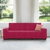 vidaXL 3-Sitzer-Sofa Weinrot 220x78x84 cm Samt