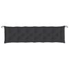 vidaXL Gartenbank-Auflagen 2 Stk. Schwarz 200x50x7 cm Oxford-Gewebe