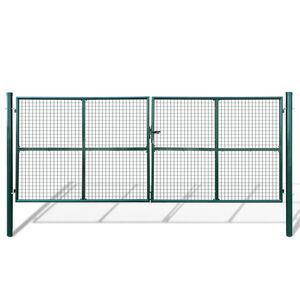 vidaXL Gartentor aus Maschengewebe 400x150 cm