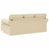 vidaXL Sofa Creme Gesamtabmessungen: 195 x 138 x 80 cm (B x T x H)
