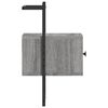 vidaXL Wand-Nachttische 2 Stk. Grau Sonoma 35x30x51 cm Holzwerkstoff
