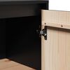 vidaXL Sideboard Schwarz 60x34x75 cm Massivholz Kiefer
