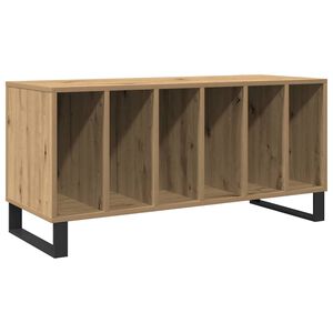 vidaXL Schallplattenschrank mit Regal Artisan-Eiche 100 x 38 x 48 cm