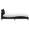 vidaXL Bett mit Matratze "Hanko" Schwarz 120x200 cm Stoff