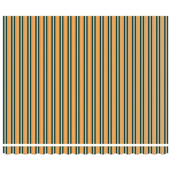 vidaXL Einziehbare Markise Gr&uuml;n und Gelb 400 x 300 cm