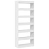 vidaXL B&uuml;cherregal mit Regal Wei&szlig; 80 x 30 x 198 cm Holzwerkstoff