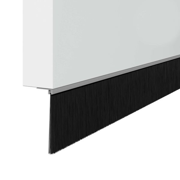 vidaXL Aufsteck T&uuml;rb&uuml;rstendichtungen 2 pcs Silber 100 cm