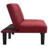 vidaXL 2-Sitzer-Sofa Weinrot Stoff