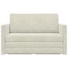 vidaXL Schlafsofa 110cm Creme Samt