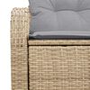 vidaXL Gartensofa Beige 124 x 62 x 69cm Poly-Rattan