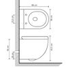 vidaXL Wand-WC ohne Spülrand mit Einbau-Spülkasten Keramik Weiß