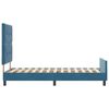 vidaXL Boxspringbett mit Kopfteil Dunkelblau 90 x 190 cm Samt