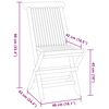 vidaXL 5-tlg. Garten-Essgruppe Klappbar Massivholz Teak