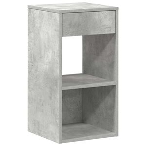 vidaXL Nachttisch mit Schublade Betongrau 35x34x66,5 cm