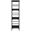 vidaXL Regal Schwarz Eichen-Optik 50x33x117,5cm Holzwerkstoff