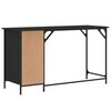vidaXL Computertisch Schwarz 131x48x75 cm Holzwerkstoff