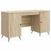 vidaXL Schreibtisch Sonoma-Eiche 142,5 x 50 x 75 cm Holzwerkstoff