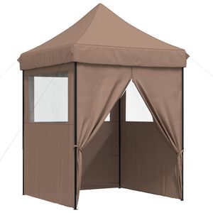 vidaXL Partyzelt 200 x 200 x 306 cm Braun Oxford-Stoff