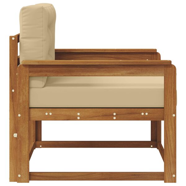 vidaXL Outdoor Mittelsofa Massivholz Akazie Natur