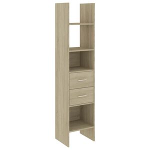 vidaXL B&uuml;cherregal Sonoma-Eiche 40x35x180 cm Holzwerkstoff