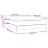 vidaXL Boxspringbett mit Matratze Schwarz 140x190 cm Stoff