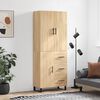 vidaXL Highboard Sonoma-Eiche 69,5x34x180 cm Holzwerkstoff