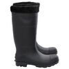 vidaXL Gummistiefel mit Herausnehmbarem Innenfutter Schwarz Gr. 43 PVC