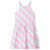 Kinderkleid mit Kordelzug &Auml;rmellos Rosa 104