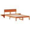 vidaXL Bettrahmen Wachsbraun 140 x 200 cm Massives Kiefernholz