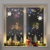 vidaXL Weihnachtsbeleuchtung Rentier-Silhouette 2Stk. 35 LEDs Warmweiß