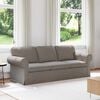 vidaXL Sofa 180cm Taupe Metall