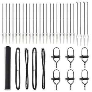 vidaXL Zaunpfosten Grau