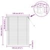 vidaXL Venetianer Jalousie Hellbraun mit Muster 150 x 120 cm PVC