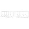 vidaXL Outdoor-Hundezwinger Silbern 6x10x2 m Verzinkter Stahl