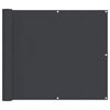 vidaXL Balkonsichtschutz Schwarz 100 x 500 cm Oxford-Stoff
