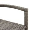 vidaXL 5-tlg. Gartenbar-Set Grau Massivholz Akazie und Poly Rattan