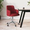 vidaXL Esszimmerstuhl Drehbar Weinrot Stoff