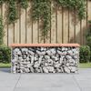 vidaXL Gartenbank aus Gabionen 103x31,5x42 cm Massivholz Douglasie