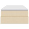 vidaXL Aufbewahrungsbett mit Matratze Creme 100 x 200 cm Polyester