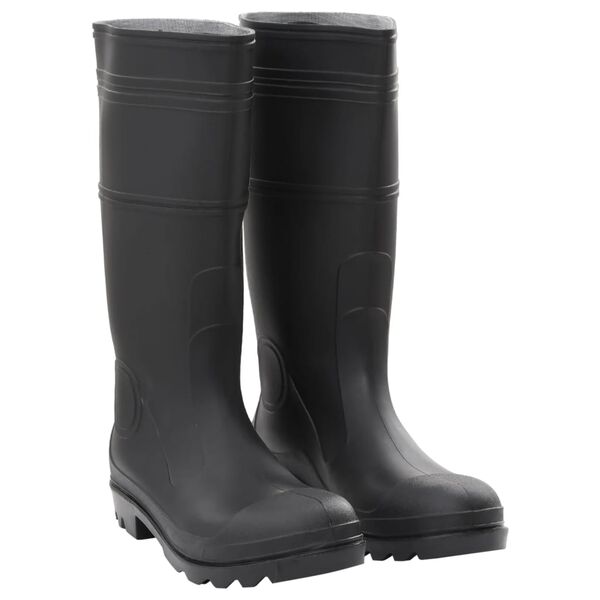 vidaXL Gummistiefel Schwarz Gr&ouml;&szlig;e 46 PVC